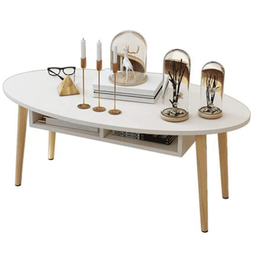 Mesa de Centro Moderna Maju Blanco AMORE HOME Mesa de Centro Moderna Maju Blanco AMORE HOME