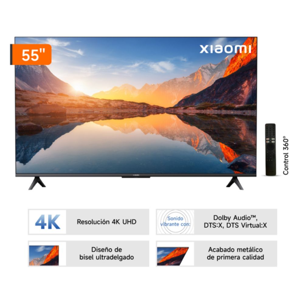 Xiaomi Televisor 55” 4K Ultra HD Smart TV A 2025