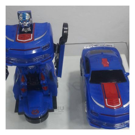 Coche Practico Dinamico de Robot en Azul Y+Agendita