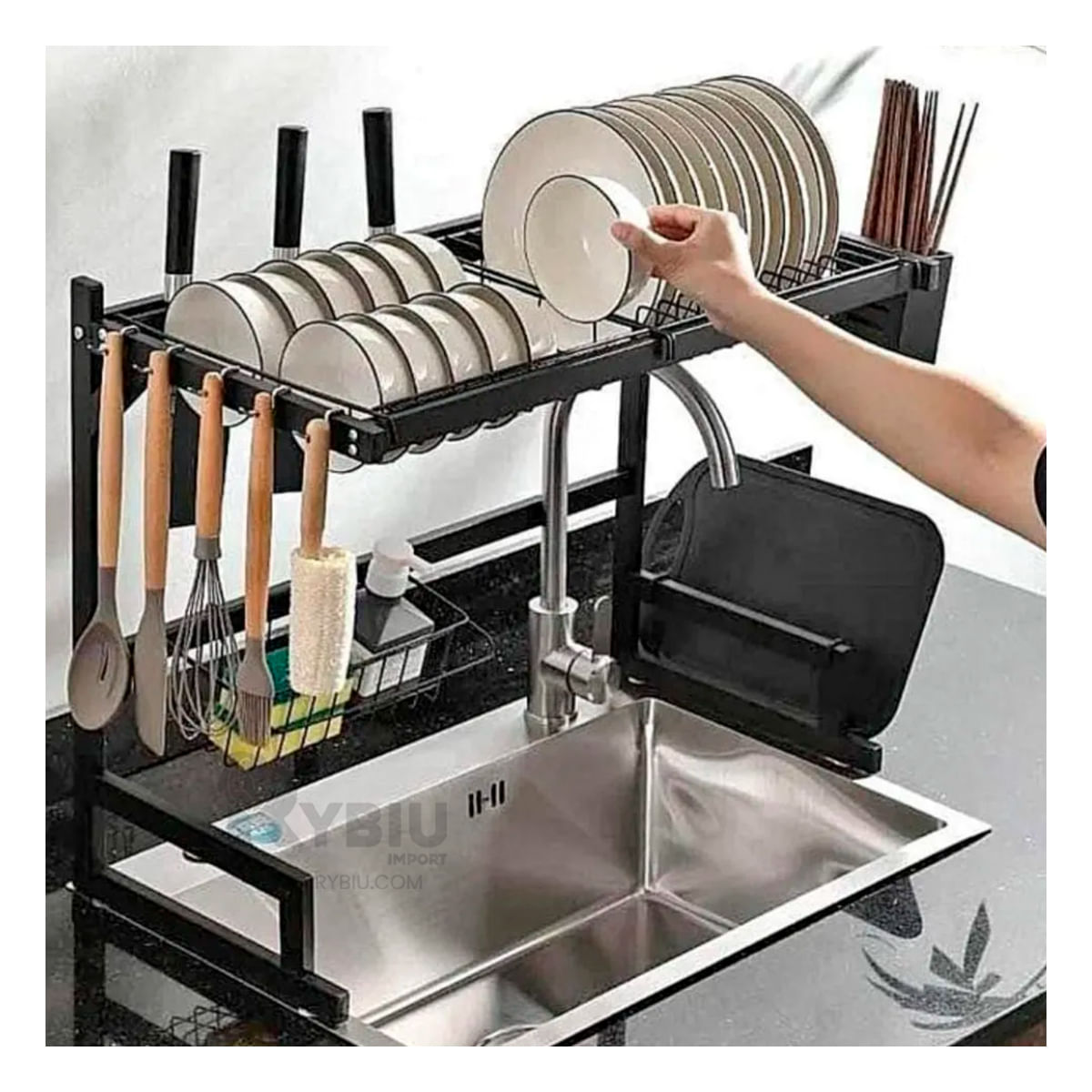 Escurridor Multiusos Moderno Eficiente de 65cm Y+Stickers