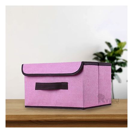 Caja Versatil y Maravillosa de Tela en Color Rosado Caja Versatil y Maravillosa de Tela en Color Rosado