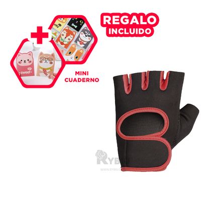 Guantes de Facil Uso Deportivos en Color Rojo Y+Agendita