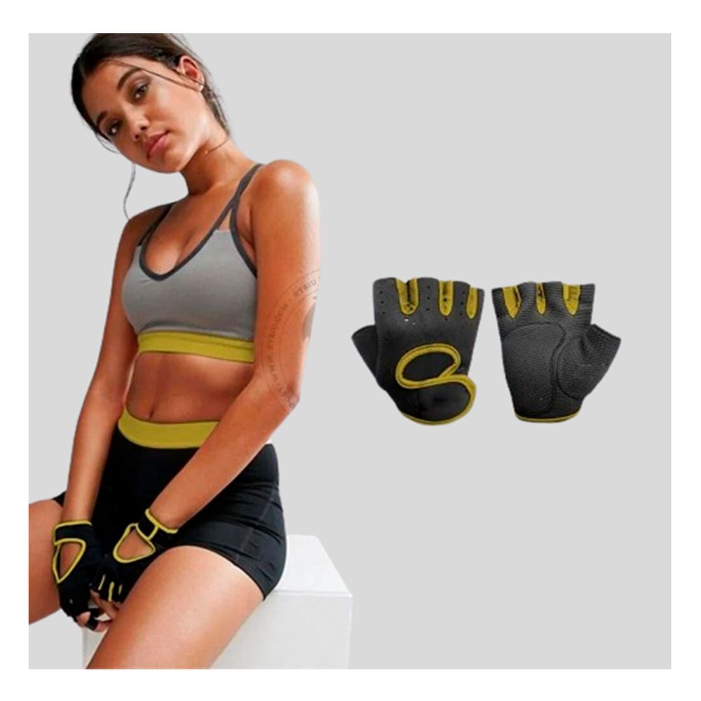 Guantes de Facil Uso Deportivos en Color Amarillo Y+Agendita Guantes de Facil Uso Deportivos en Color Amarillo Y+Agendita