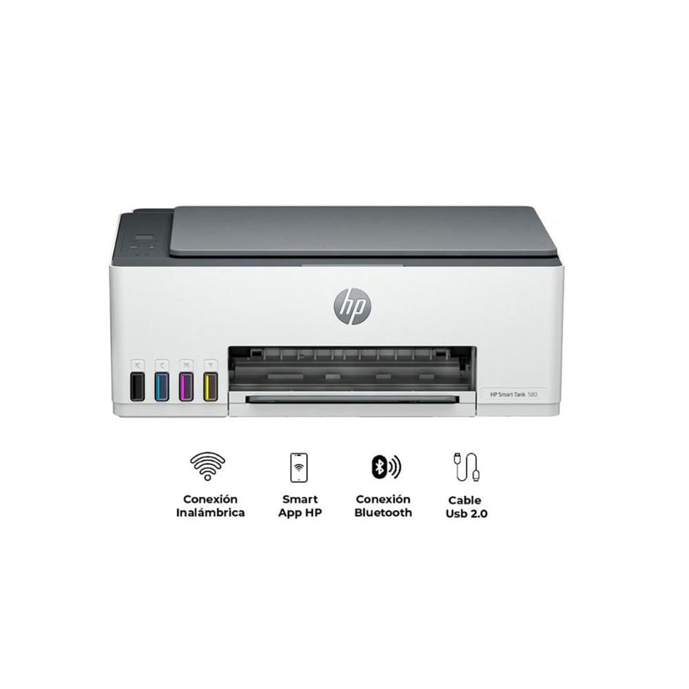 Impresora Multifuncional HP Smart Tank 580 Impresora Multifuncional HP Smart Tank 580