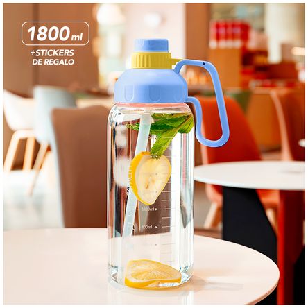 Botella Tomatodo 1800 ml con Sticker Celeste Botella Tomatodo 1800 ml con Sticker Celeste