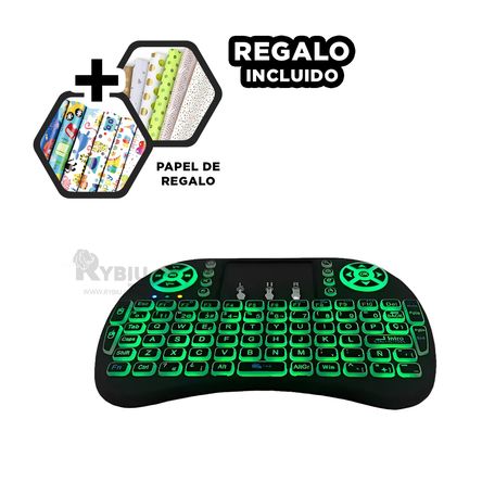 Teclado Multifuncional en Color Negro Y+Papel de Regalo Teclado Multifuncional en Color Negro Y+Papel de Regalo