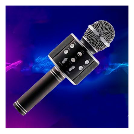 Microfono Inalambrico en Color Negro Y+Papel de Regalo Microfono Inalambrico en Color Negro Y+Papel de Regalo