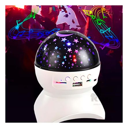 Parlante Lampara Alegre con Forma de Luna en Color Blanco Parlante Lampara Alegre con Forma de Luna en Color Blanco