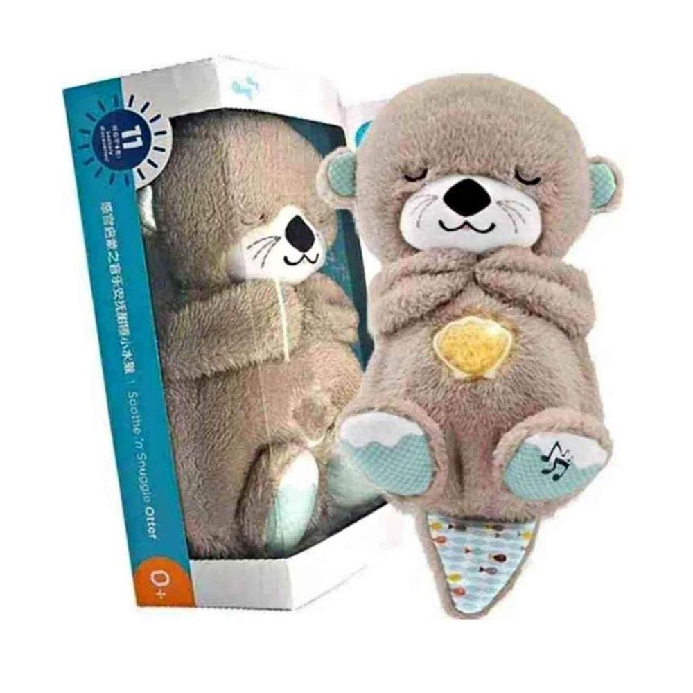 Peluche Nutria que Respira con Luces y Movimiento Beige Peluche Nutria que Respira con Luces y Movimiento Beige