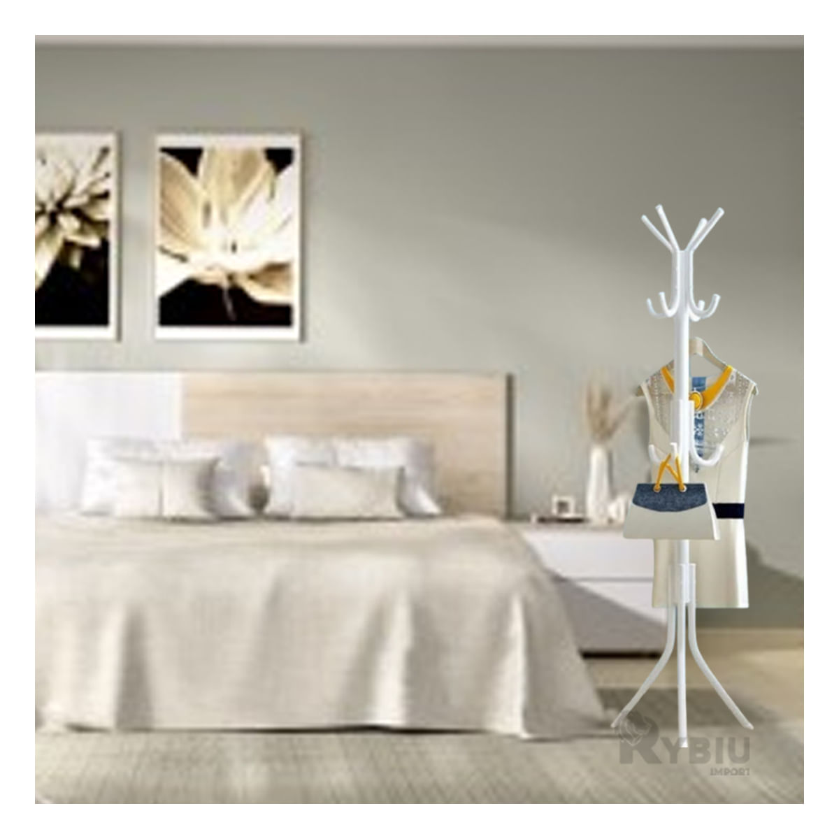 Perchera Practica y Multiuso en Color Blanco