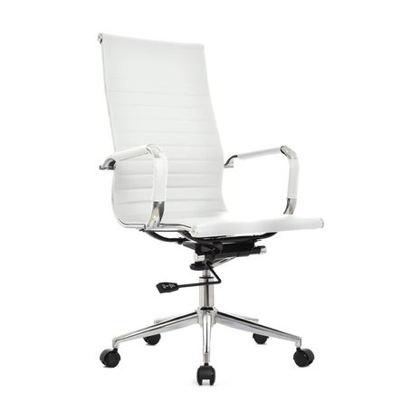 Silla de Escritorio Boss Presidente Inter Espaldar Alto Blanco Ofideas