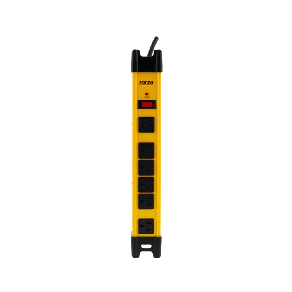 Supresor De Picos Forza Fsp-806 Metálico 2200W 1200J 6 Salidas Supresor De Picos Forza Fsp-806 Metálico 2200W 1200J 6 Salidas