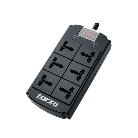 Supresor de Pico Forza Fsp 06mn 6 Tomas 1250j 1800w Supresor de Pico Forza Fsp 06mn 6 Tomas 1250j 1800w