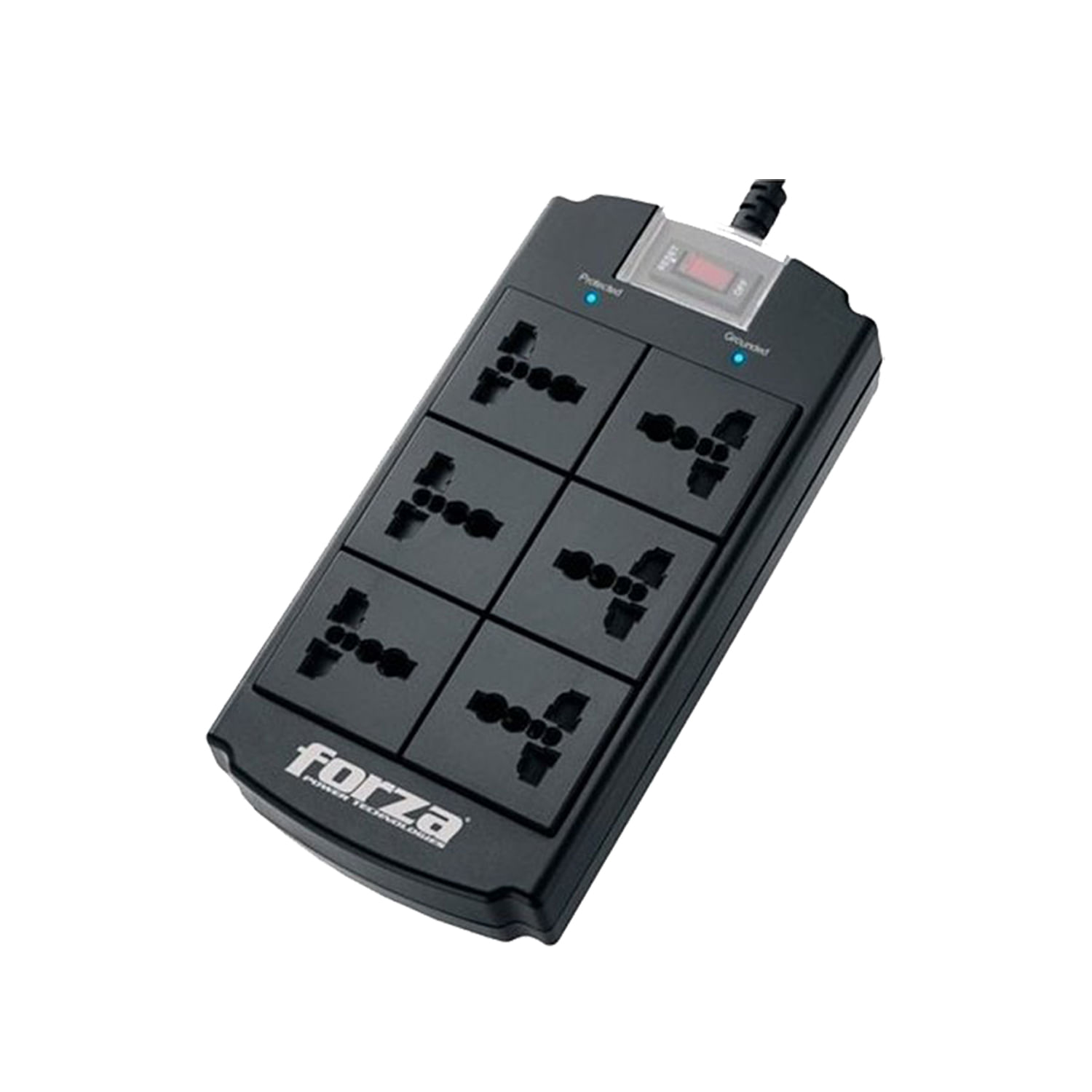 Supresor De Pico Forza Fsp-06Mn 6 Tomas 1250J 1800W