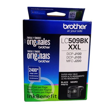 Tinta Original Brother LC-509BK negro ORIGINAL DCP-J100, DCP-J105, MFC-J200