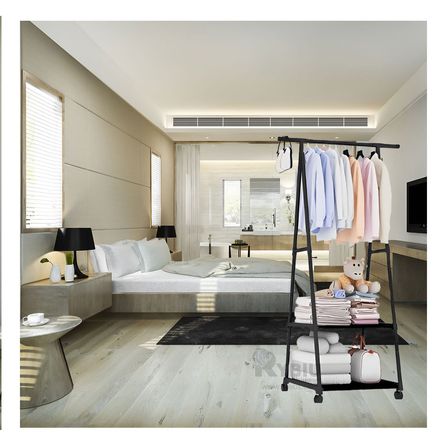 Perchero para Habitacion en Color Negro Y+Stickers Perchero para Habitacion en Color Negro Y+Stickers