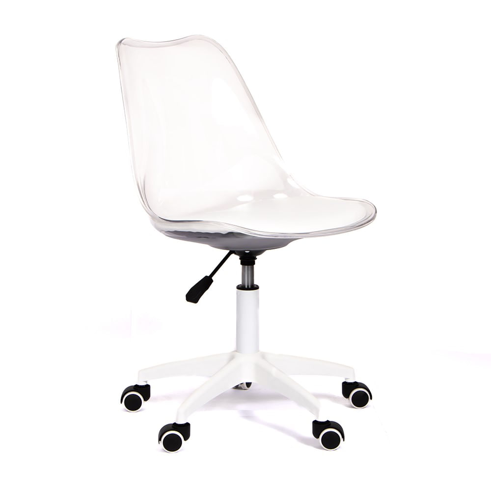 Silla Giratoria Acolchada Modelo Eames Transparente Silla Giratoria Acolchada Modelo Eames Transparente