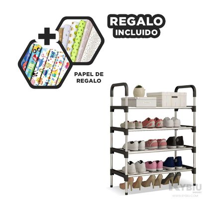 Zapatera Ahorradora de Espacio en Negro Y+Papel de Regalo Zapatera Ahorradora de Espacio en Negro Y+Papel de Regalo