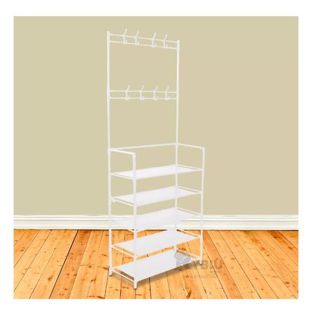 Zapatera Organizadora de 5 Niveles en Color Blanco Zapatera Organizadora de 5 Niveles en Color Blanco