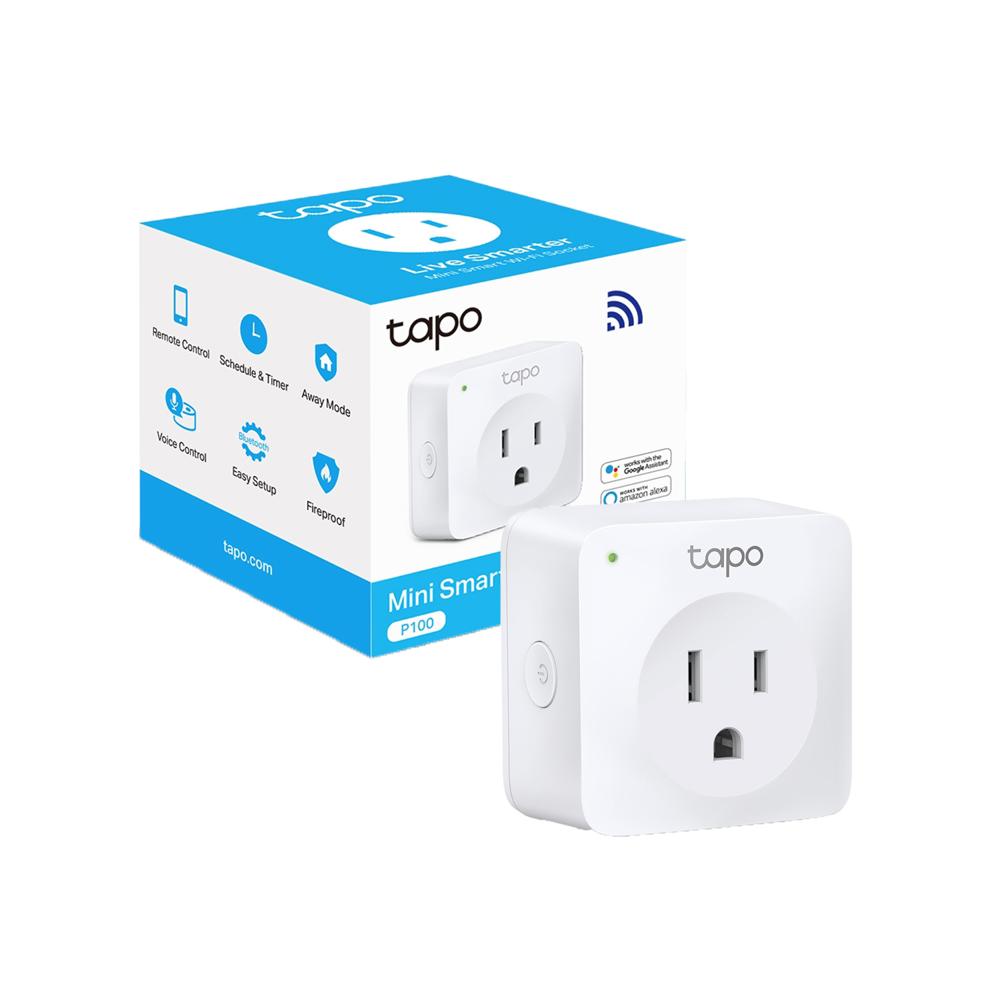 Tomacorriente Wifi Tapo P100 Tp-Link Inteligente Control Energético