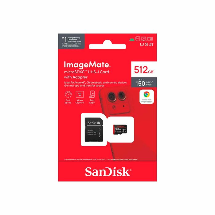Memoria Sandisk ImageMate microSDXC UHS Card With Adapter 512 Gb - Main Image