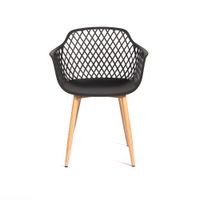 Silla con Apoyabrazos Modelo Trina Color Negro
