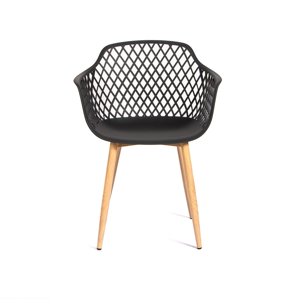 Silla con Apoyabrazos Modelo Trina Color Negro