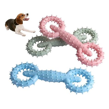 JUGUETE MASTICABLE CON PÚAS PARA MASCOTA JUGUETE MASTICABLE CON PÚAS PARA MASCOTA