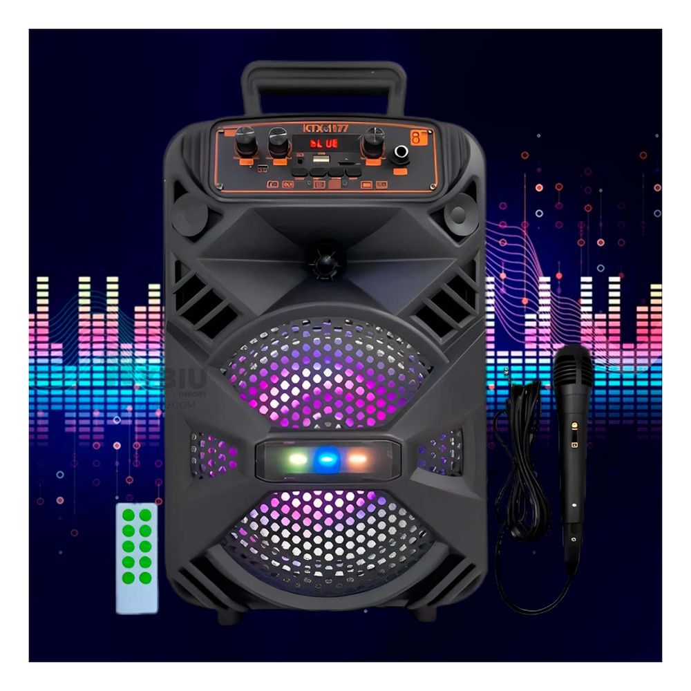 Bocina con Altavoces y Bluetooth en Color Negro Bocina con Altavoces y Bluetooth en Color Negro