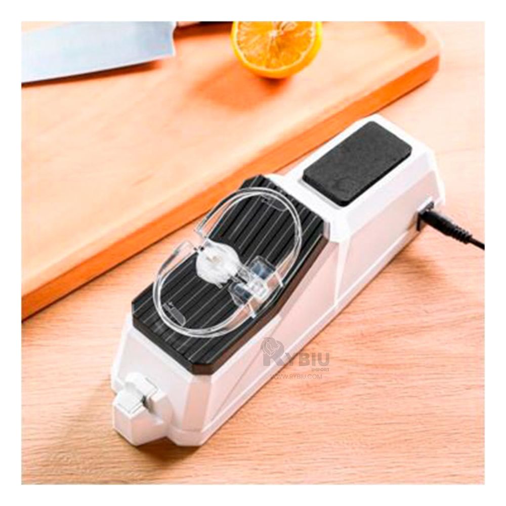 Afilador Electrico de Cuchillo de Color Blanco Afilador Electrico de Cuchillo de Color Blanco