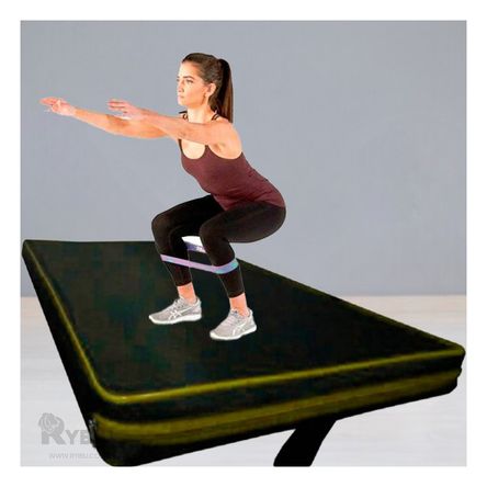 Colchoneta Fitness Talla S en Negra con Amarillo Y+Agendita Colchoneta Fitness Talla S en Negra con Amarillo Y+Agendita