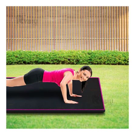 Colchoneta Fitness Talla S en Negra con Rosado Y+Agendita Colchoneta Fitness Talla S en Negra con Rosado Y+Agendita