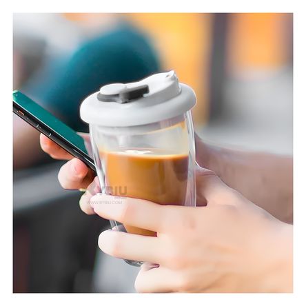 Cantimplora de Uso Flexible enTapa Plomo Y+Post-it adhesivos