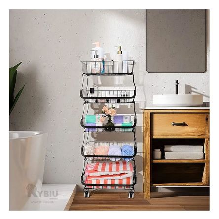 Cesta Escalonada frutera en Tono Negro Y+Stickers Cesta Escalonada frutera en Tono Negro Y+Stickers