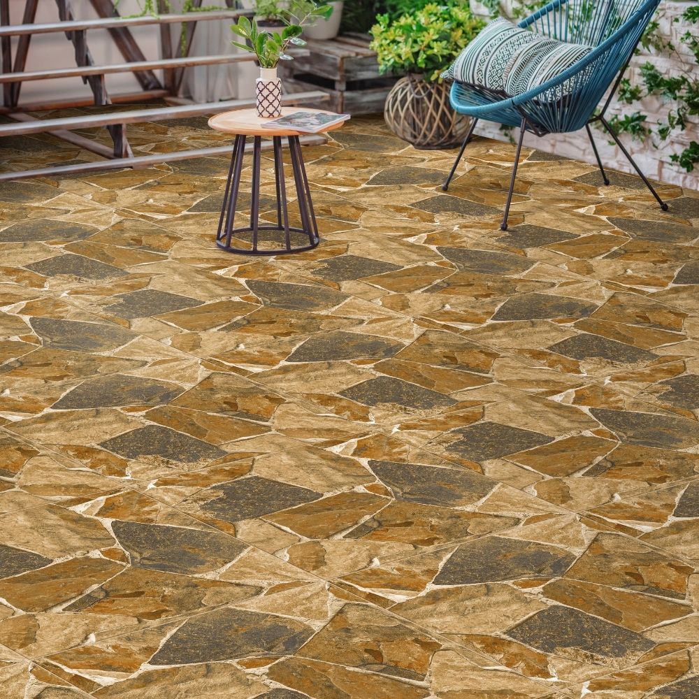 Piso Cerámico Tipo Piedra Natural Arusha 60x60cm 2.58m2 San Lorenzo