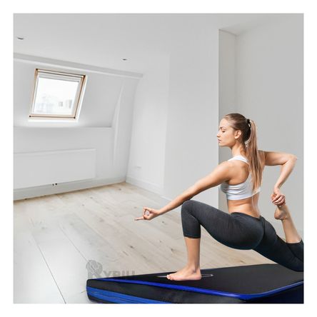 Colchoneta de Pilates Negra S con Azul Y+Papel de Regalo