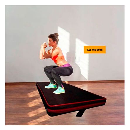 Colchoneta de Pilates Negra M con Rosado Y+Papel de Regalo