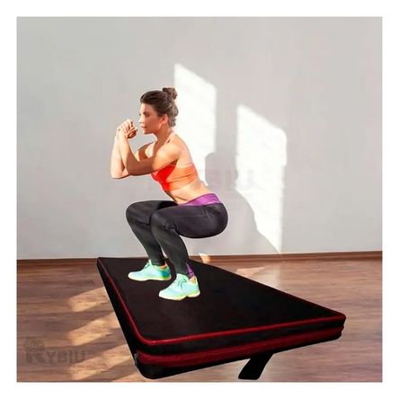 Colchoneta de Pilates Negra S con Rojo Y+Papel de Regalo Colchoneta de Pilates Negra S con Rojo Y+Papel de Regalo