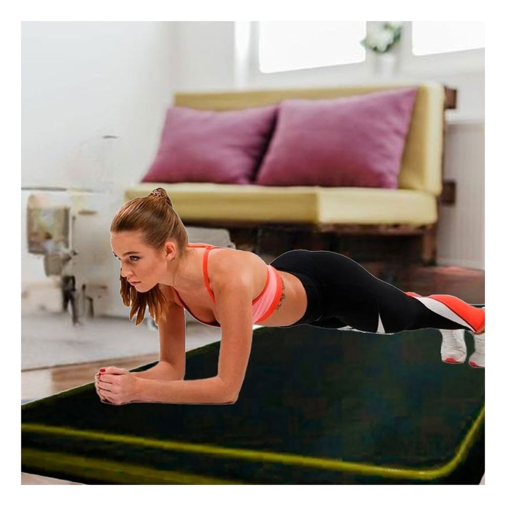 Colchoneta de Pilates Negra S con Amarillo Y+Papel de Regalo Colchoneta de Pilates Negra S con Amarillo Y+Papel de Regalo