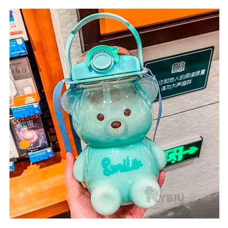 Frasco Bonito de Oso en Color Verde Y+Post-it adhesivos Frasco Bonito de Oso en Color Verde Y+Post-it adhesivos