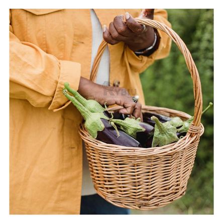 Canasta de Mimbre Elegante Color Marron Y+Agendita Canasta de Mimbre Elegante Color Marron Y+Agendita