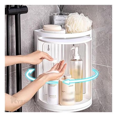 Estante Estetico de Base Giratoria Color Blanco Y+Stickers Estante Estetico de Base Giratoria Color Blanco Y+Stickers