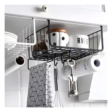 Cesta Suspendida Multiuso de Color Negro Y+Agendita Cesta Suspendida Multiuso de Color Negro Y+Agendita