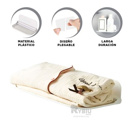 Estante Flotante en Color Blanco Y+Post-it adhesivos Estante Flotante en Color Blanco Y+Post-it adhesivos