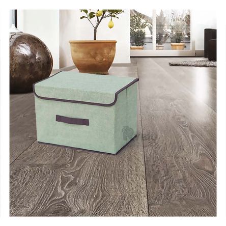 Caja de Almacenamiento Util en Tono Verde Y+Agendita Caja de Almacenamiento Util en Tono Verde Y+Agendita