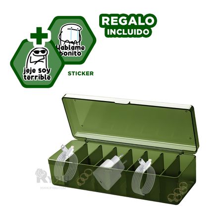 Caja Optima Orden de Articulos de Color Verde Y+Stickers Caja Optima Orden de Articulos de Color Verde Y+Stickers
