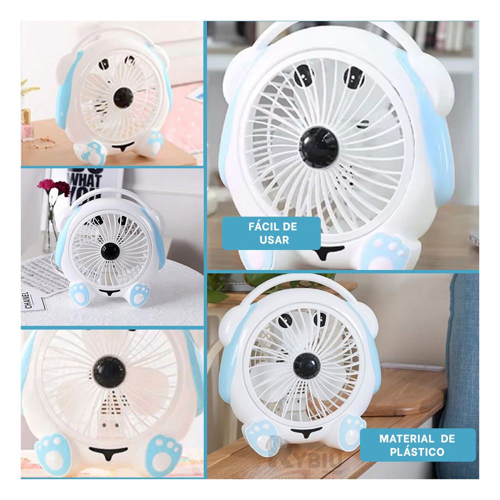 Ventilador de Mesa Diseño Perrito de Color Blanco Ventilador de Mesa Diseño Perrito de Color Blanco