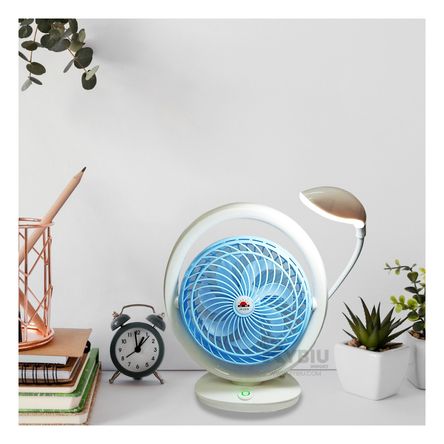 Ventilador Funcional de 3 Velocidades Celeste Y+Agendita