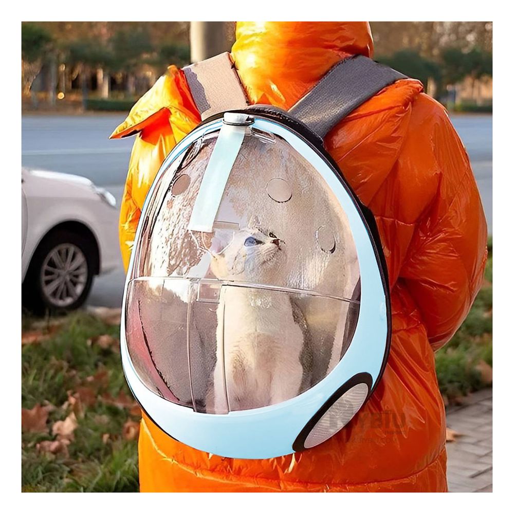 Mochila Huevo para Pasear Gato de Color Celeste Mochila Huevo para Pasear Gato de Color Celeste