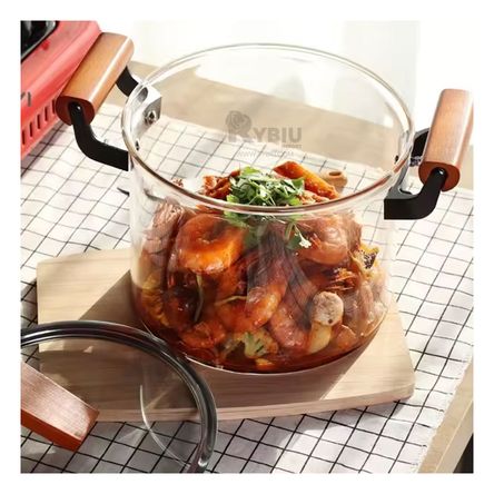 Olla Casera de Uso para Cocina Transparente Y+Stickers Olla Casera de Uso para Cocina Transparente Y+Stickers